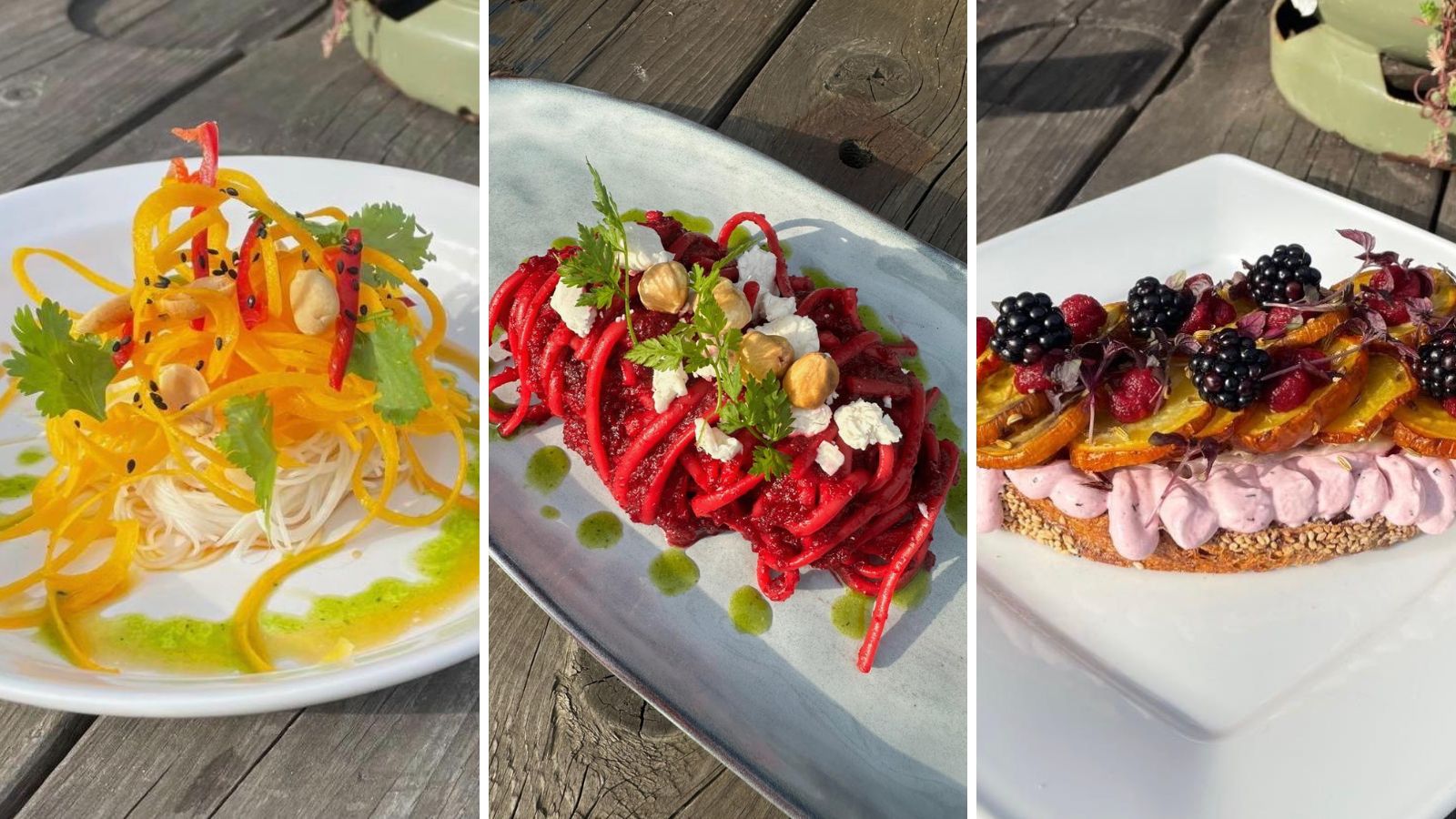 De eerste gerechten in het nieuwe pand